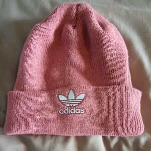 Adidas dusty rose beanie